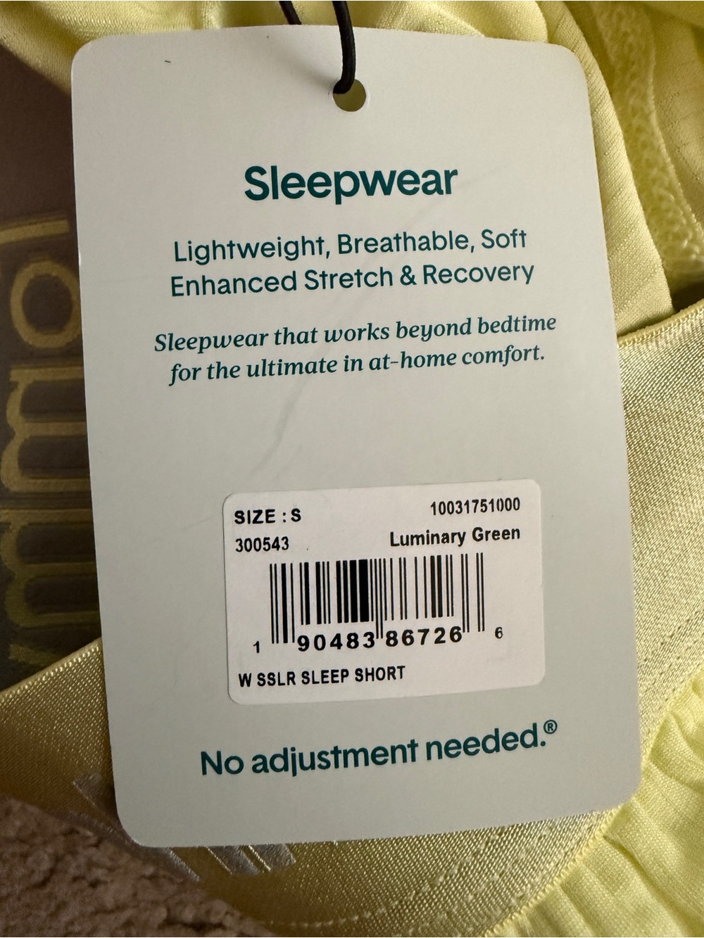 Tommy John Women’s Luminary Green Second Skin Luxe Rib Sleep Shorts- small - Picture 3 of 5